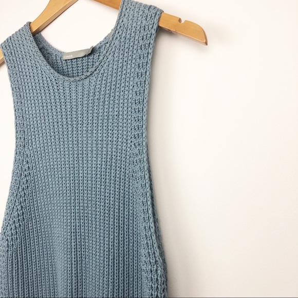 VINCE Waffle Stitch Knit Sleeveless Sweater Tank Size S - Picture 10 of 10
